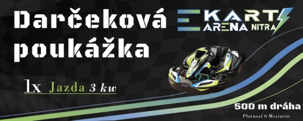 1x jazda detská motokára
