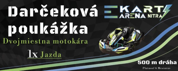 1x jazda dvojmiestna motokára